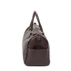 Saint Laurent Diamond Cut Boston Burgundy Grain Calf Skin Leather Handbag — view 3