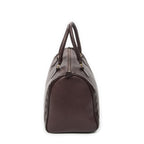 Saint Laurent Diamond Cut Boston Burgundy Grain Calf Skin Leather Handbag — view 4