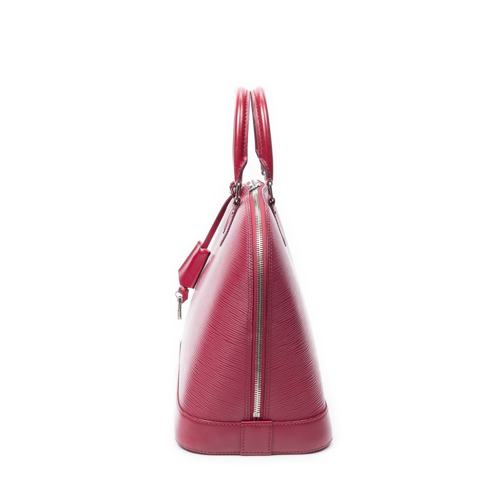 Louis Vuitton Alma Fuchsia Epi Handbag — view 3