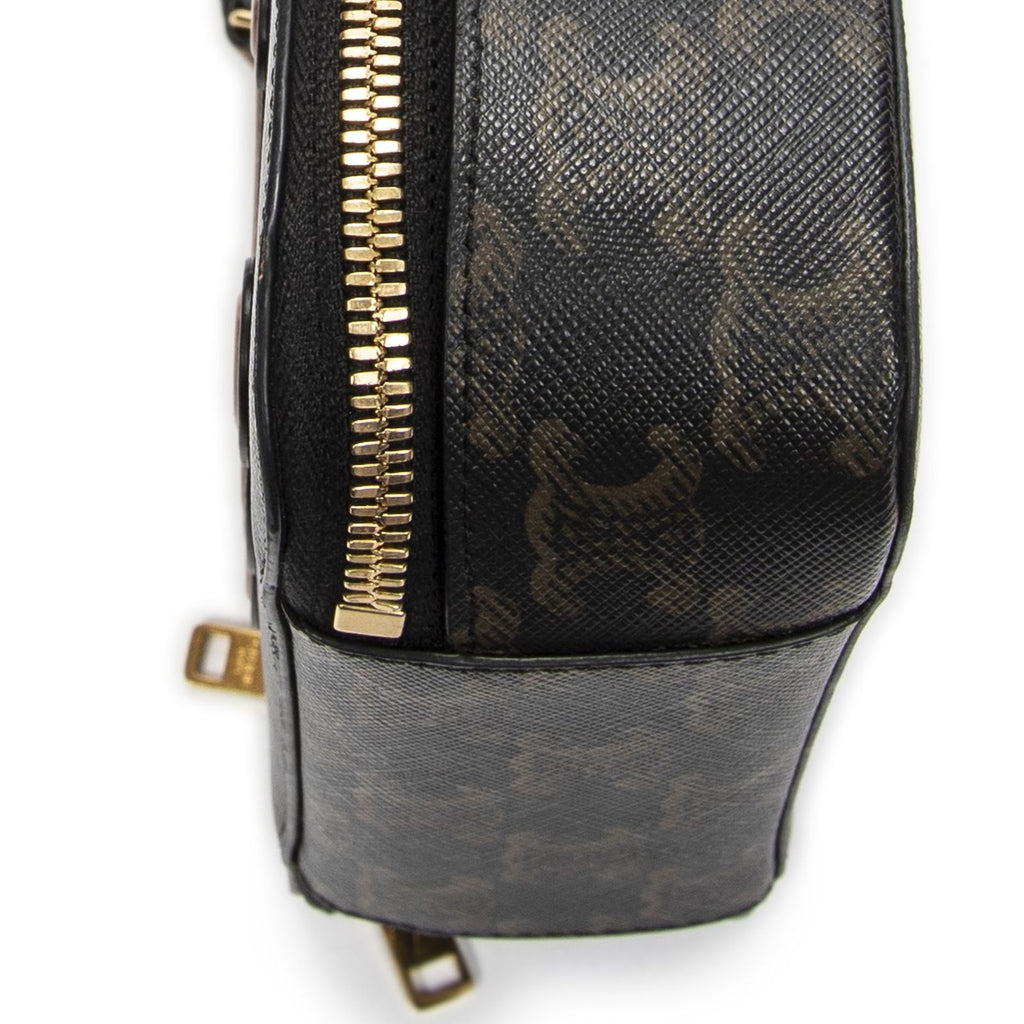Celine Triomphe Half Moon Case Shoulder Bag Brown Canvas — view 8
