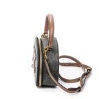 Celine Triomphe Half Moon Case Shoulder Bag Brown Canvas — view 3