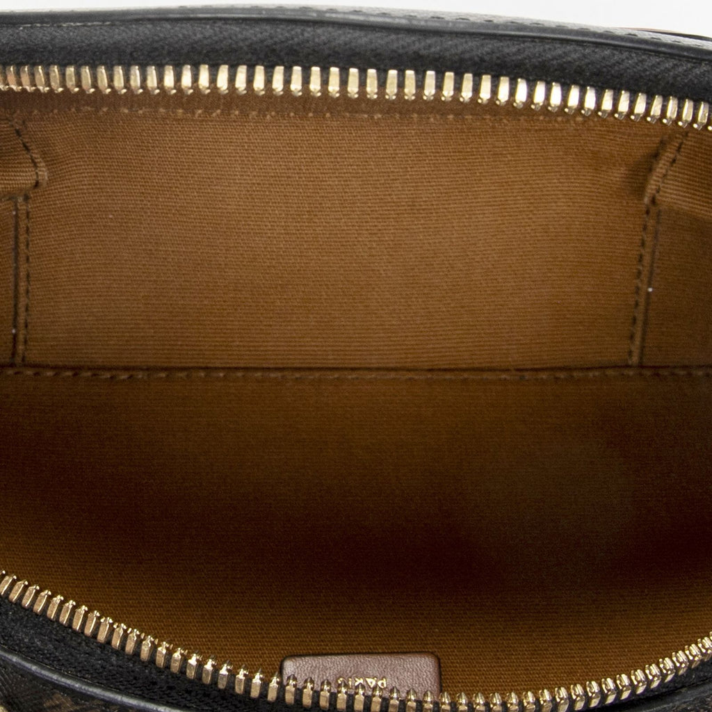 Celine Triomphe Half Moon Case Shoulder Bag Brown Canvas — view 9