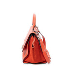 Celine Small Medium Swing Orange Grain Calf Skin Leather Shoulder — view 3