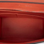 Celine Small Medium Swing Orange Grain Calf Skin Leather Shoulder — view 9