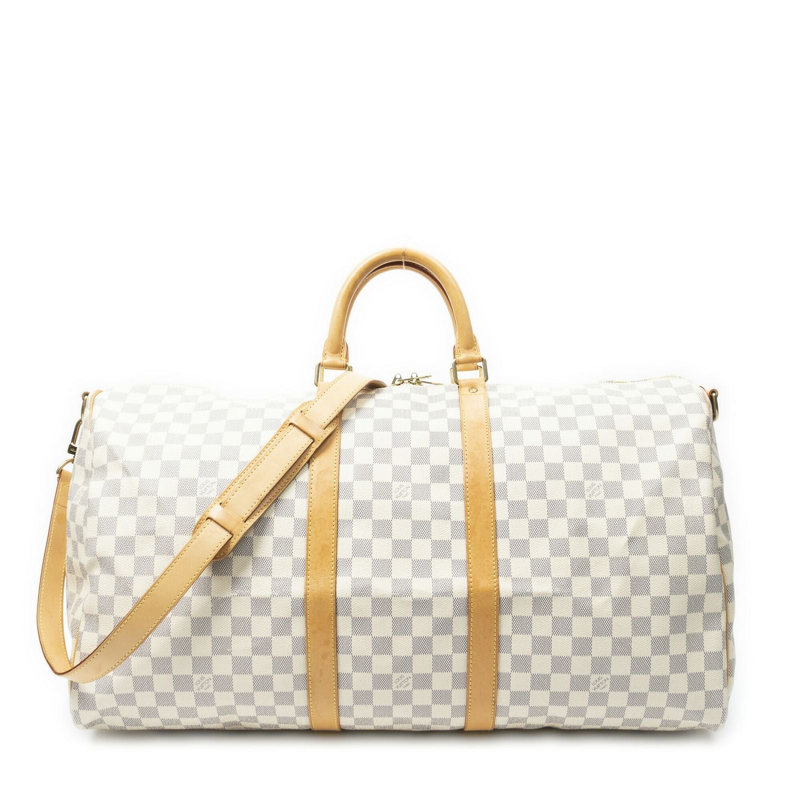 Louis Vuitton Keepall Bandouliere Ivory Damier Azur