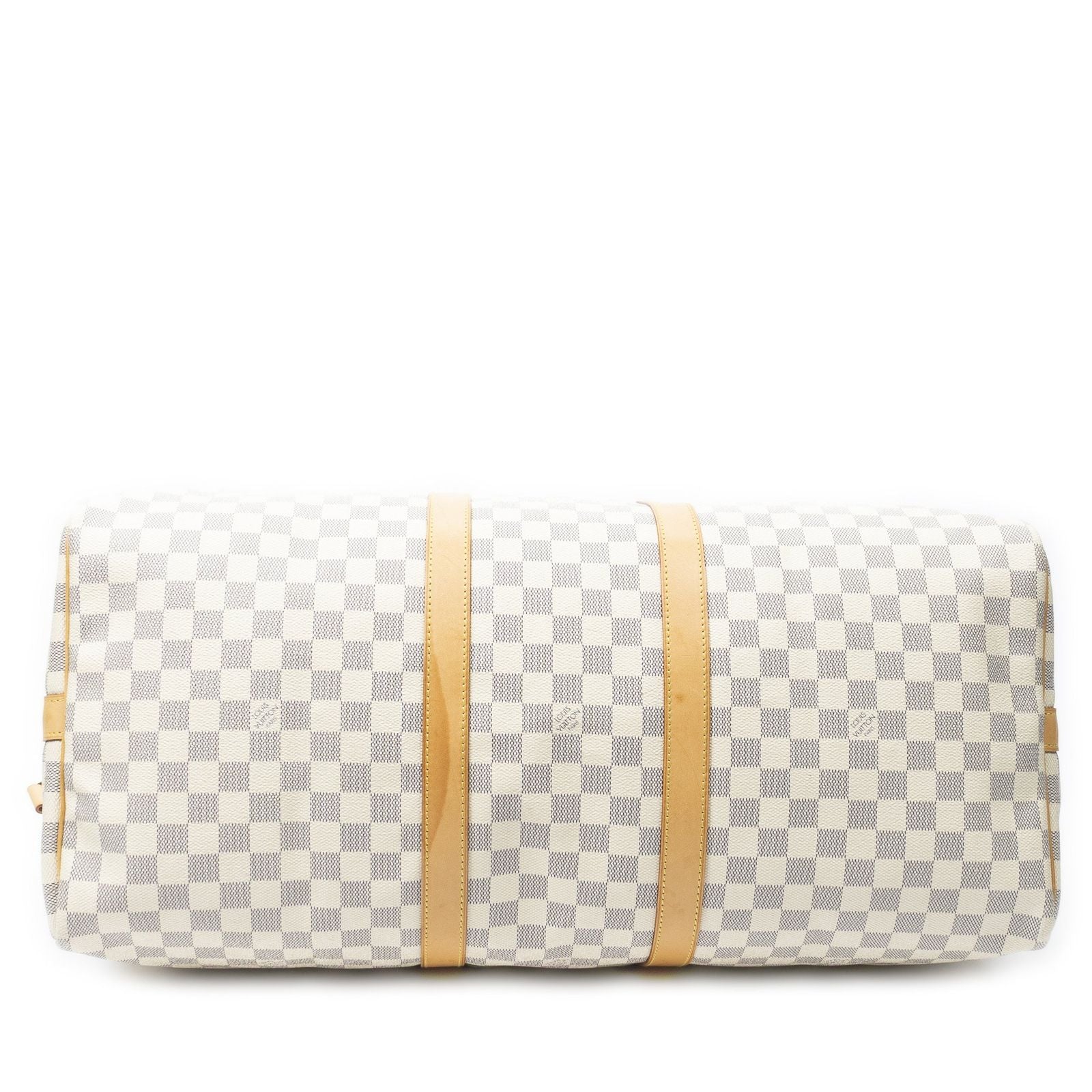 Louis Vuitton Keepall Bandouliere Ivory Damier Azur — view 6