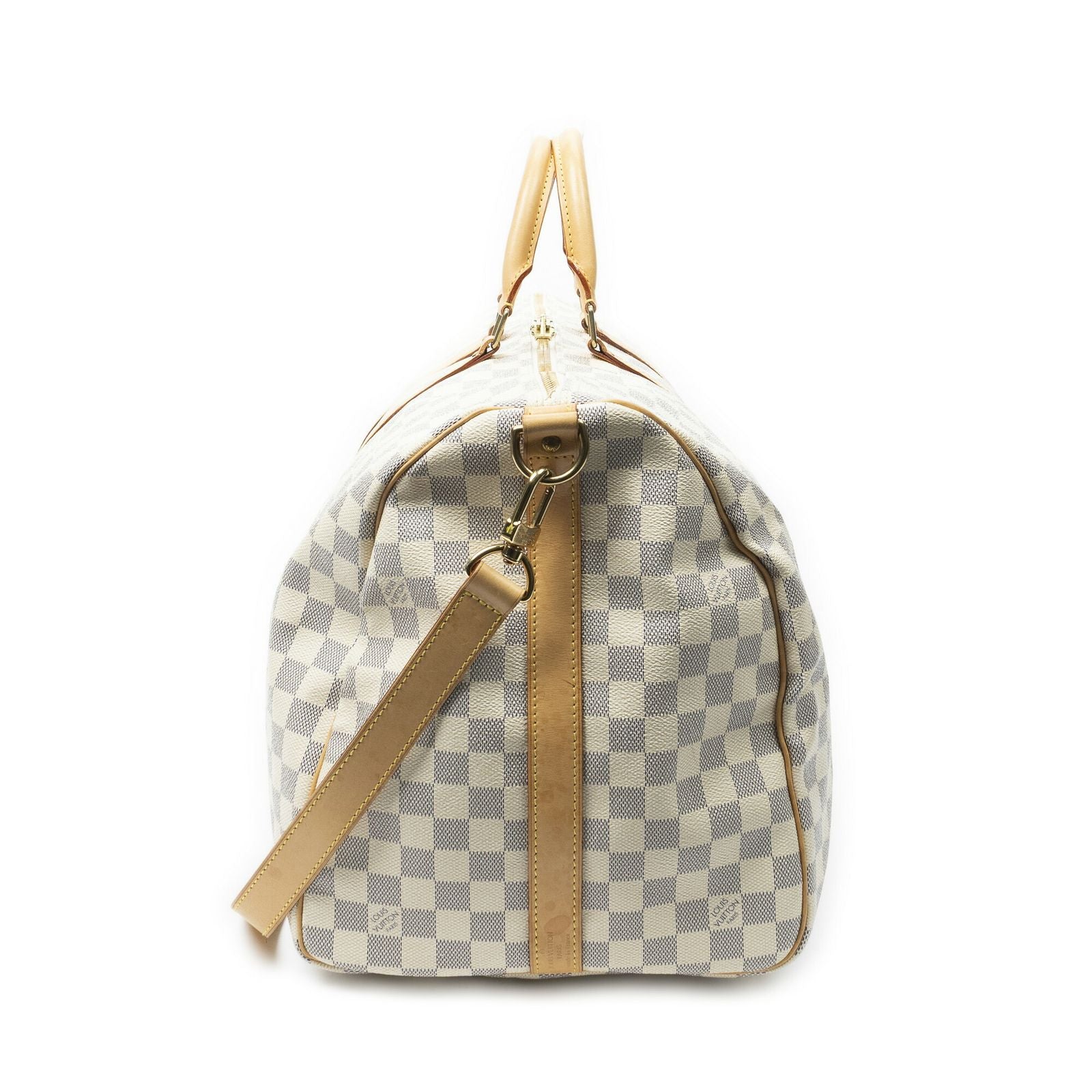 Louis Vuitton Keepall Bandouliere Ivory Damier Azur — view 4