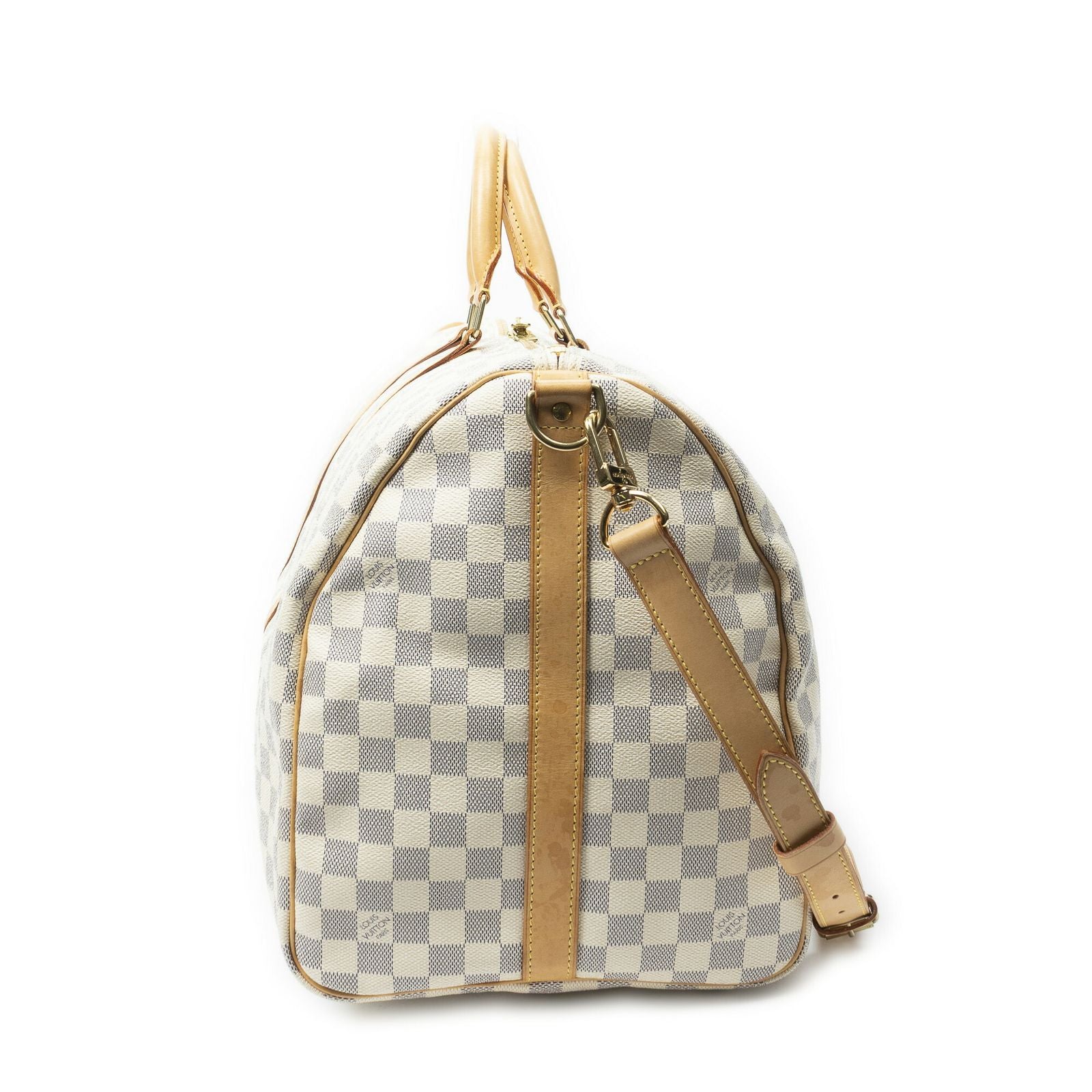 Louis Vuitton Keepall Bandouliere Ivory Damier Azur — view 3