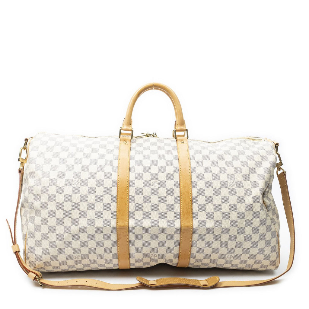 Louis Vuitton Keepall Bandouliere Ivory Damier Azur — view 5