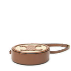 Celine Triomphe Oval Crossbody Brown Striped Canvas — view 6