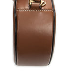 Celine Triomphe Oval Crossbody Brown Striped Canvas — view 7