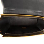 Celine Trapeze Khaki Color Yellow Calfskin Leather Shoulder — view 9
