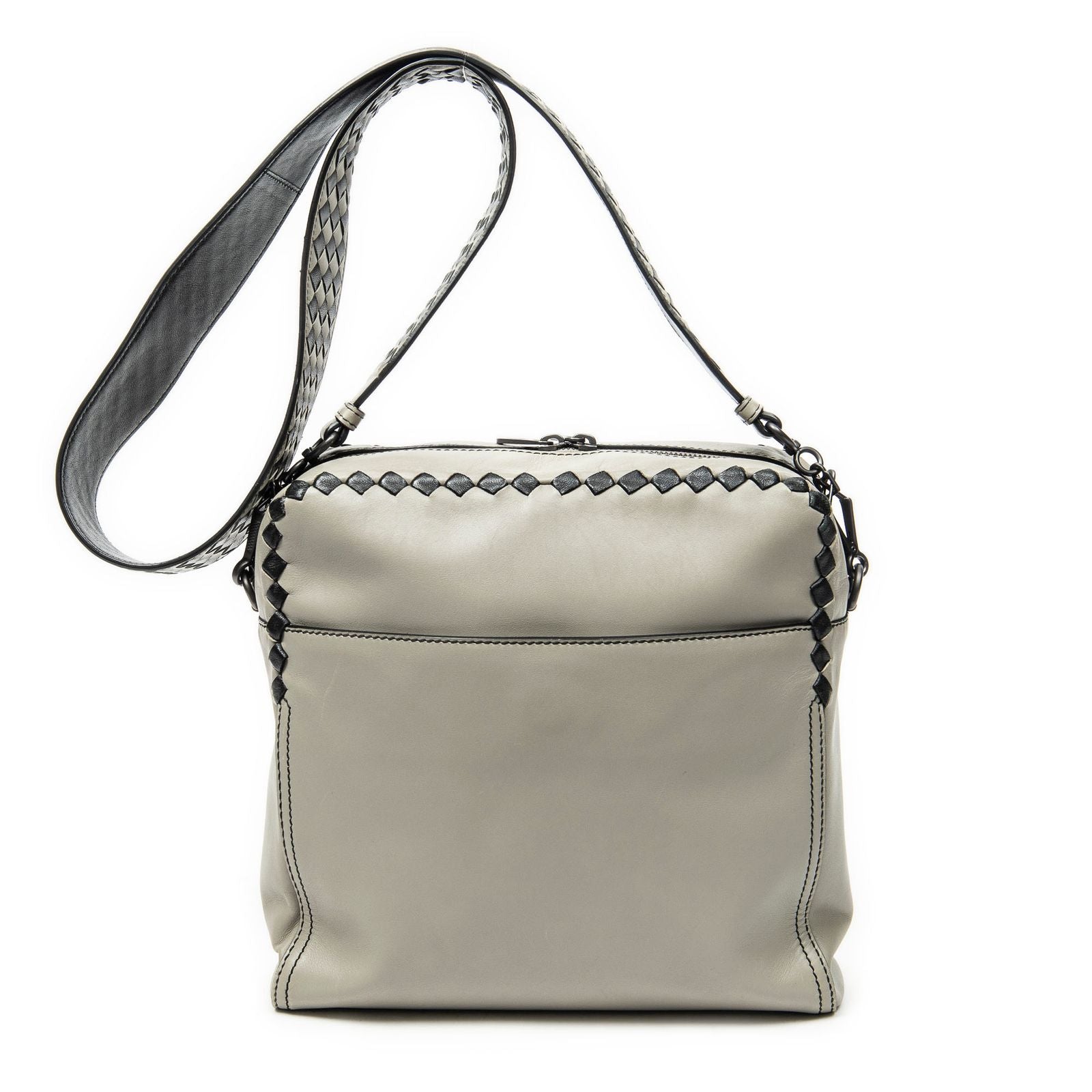 Bottega Veneta Square Zip Crossbody Top Smooth Calfskin — view 5