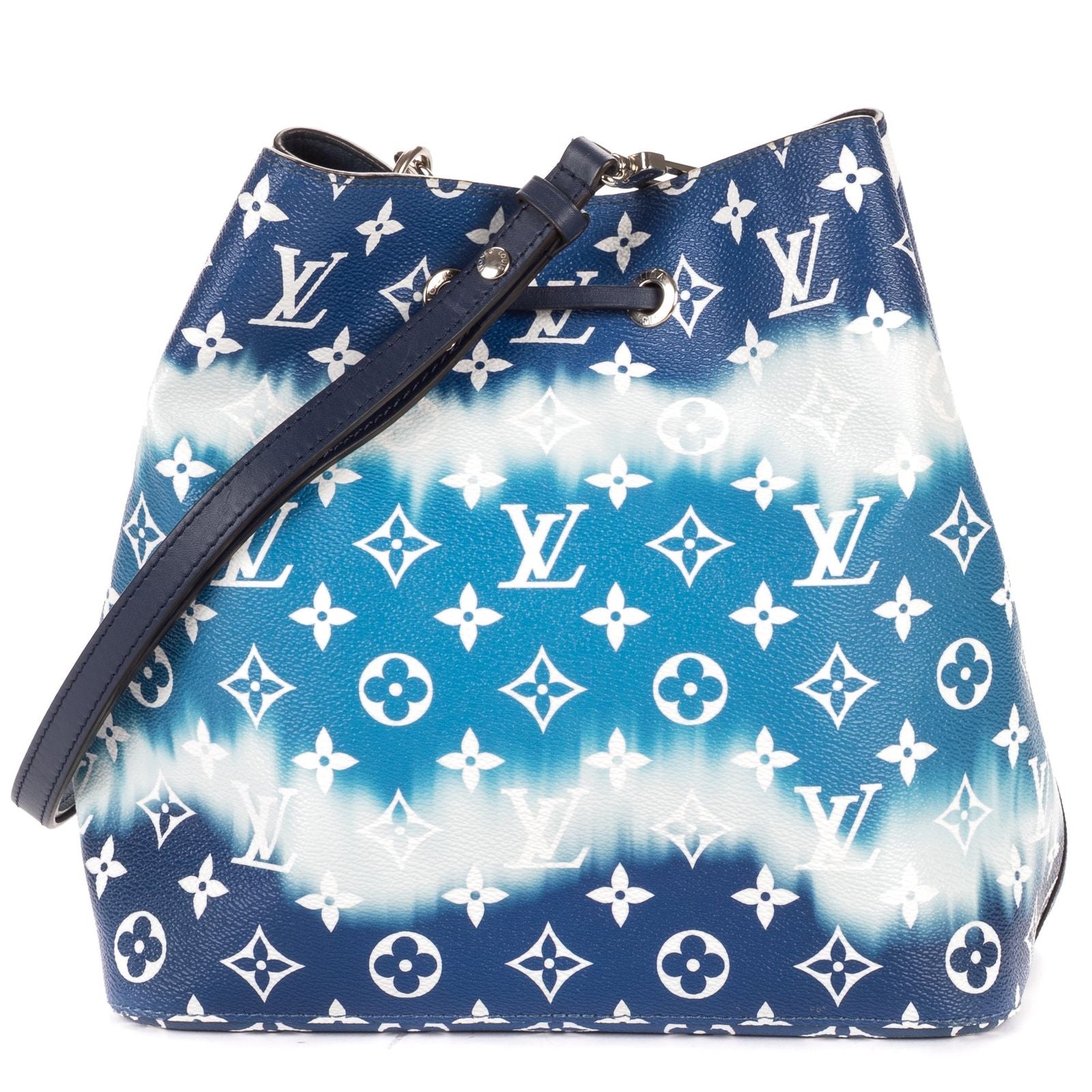 Louis Vuitton Ltd Ed Noe Blue White Giant Monogram Escalea — view 5