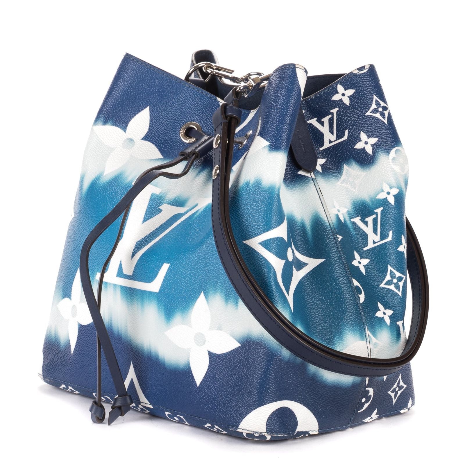 Louis Vuitton Ltd Ed Noe Blue White Giant Monogram Escalea — view 2