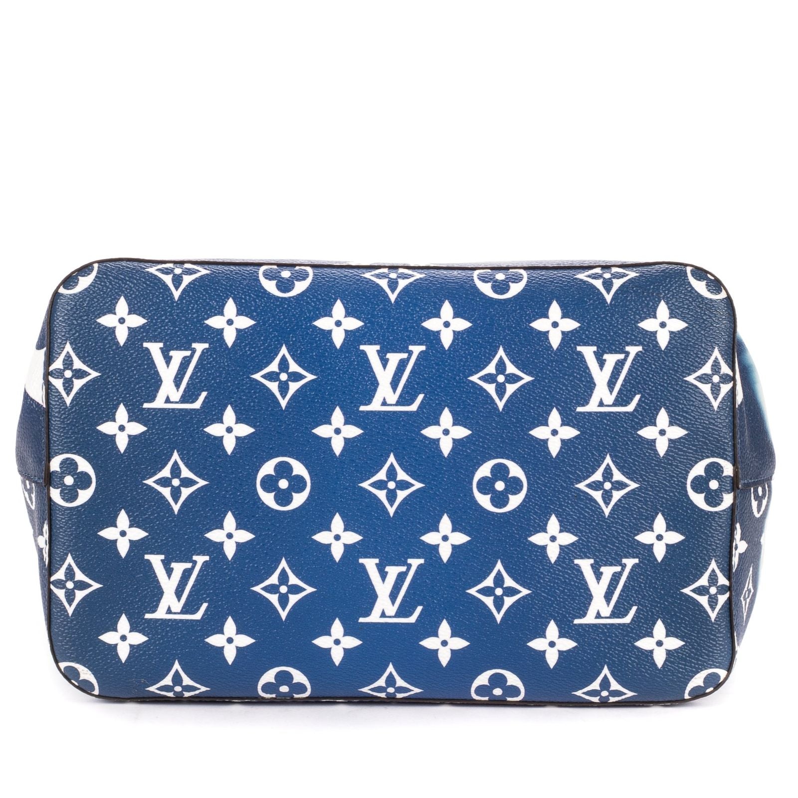Louis Vuitton Ltd Ed Noe Blue White Giant Monogram Escalea — view 6