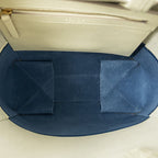 Celine Small Vertical Cabas Tote Ivory Blue Gray Leather — view 9