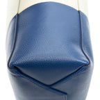 Celine Small Vertical Cabas Tote Ivory Blue Gray Leather — view 7