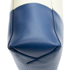 Celine Small Vertical Cabas Tote Ivory Blue Gray Leather — view 8