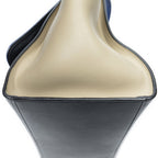 Celine Tricolor Trapeze Black Beige Blue Smooth Leather Shoulder — view 7