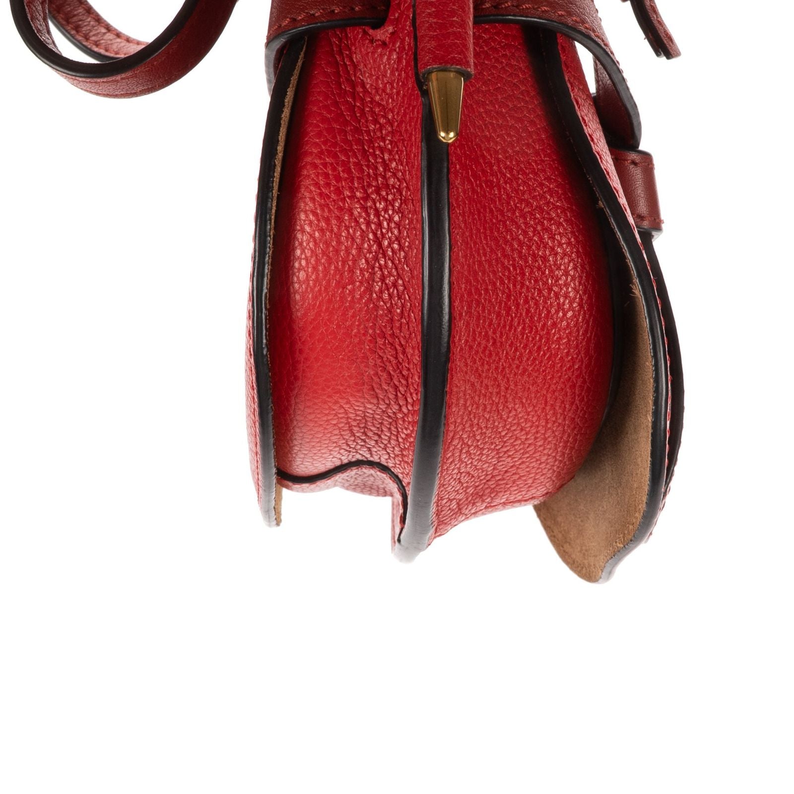 Loewe Mini Faux Crossbody Red Grain Calf Skin Leather — view 8