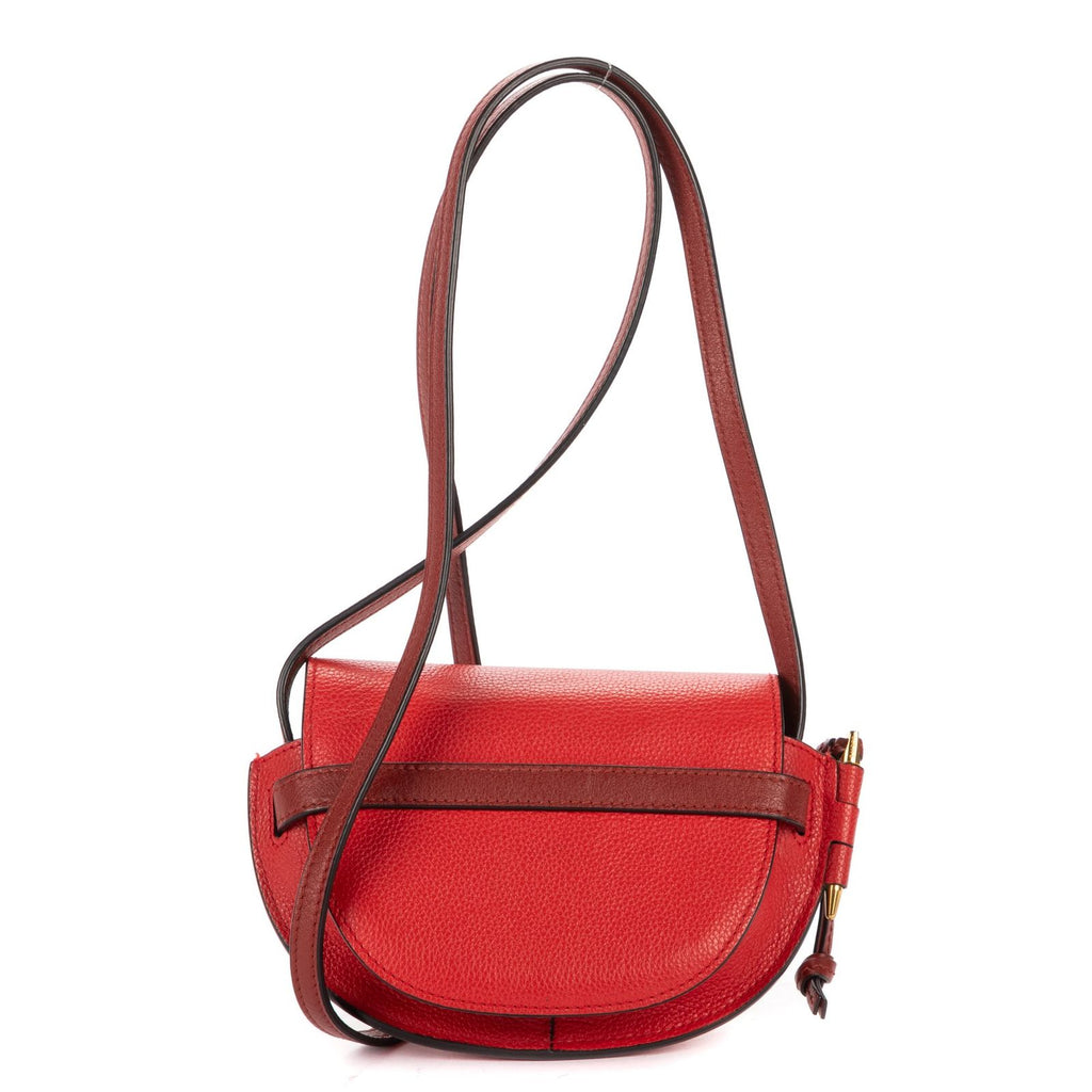 Loewe Mini Faux Crossbody Red Grain Calf Skin Leather — view 5