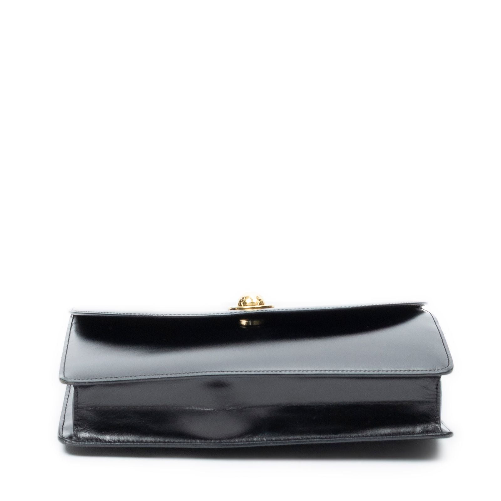 Celine Vintage Flap Crossbody Black Smooth Calfskin — view 6