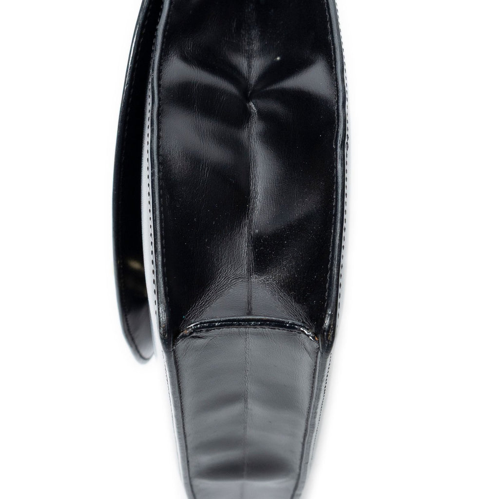 Celine Vintage Flap Crossbody Black Smooth Calfskin — view 7