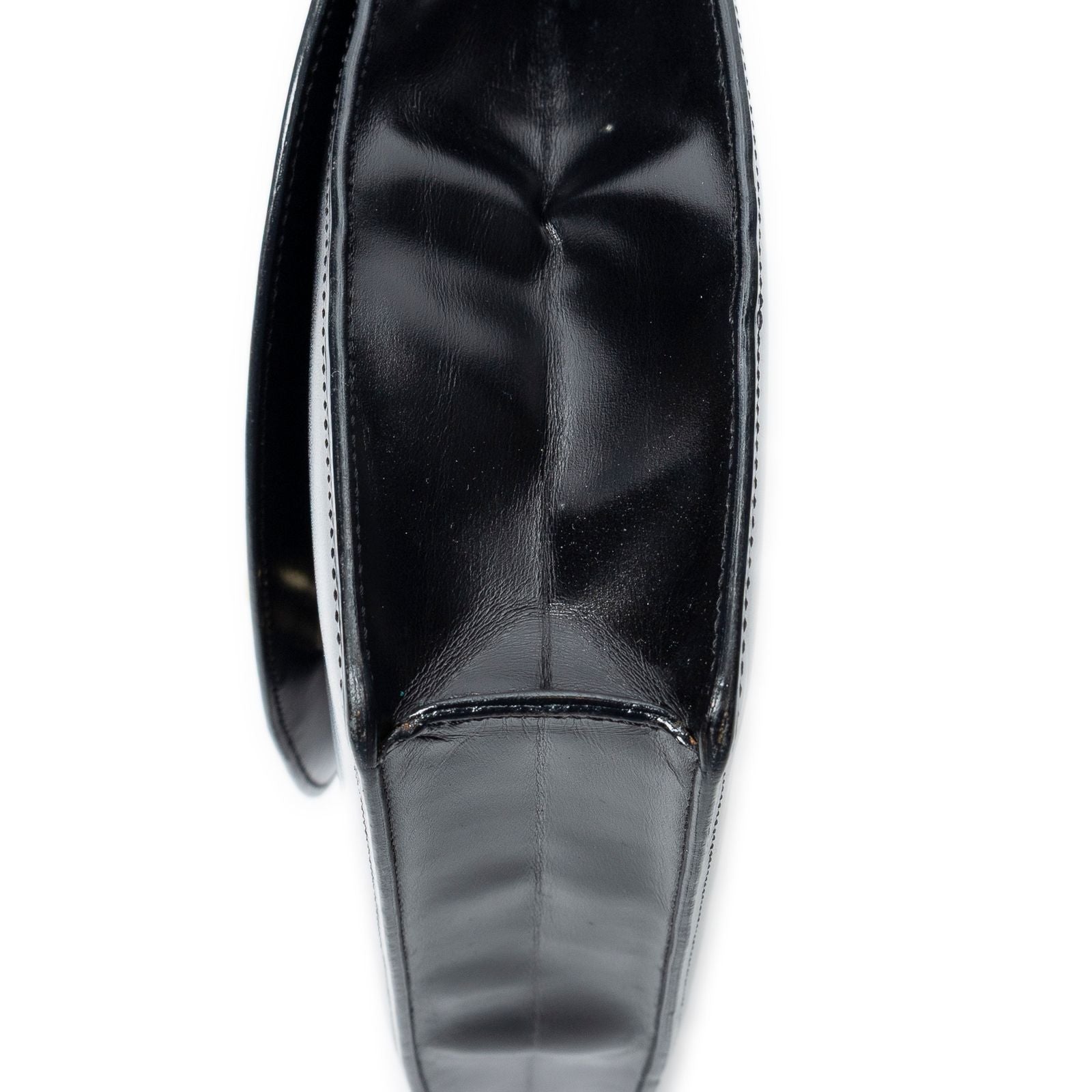 Celine Vintage Flap Crossbody Black Smooth Calfskin — view 7
