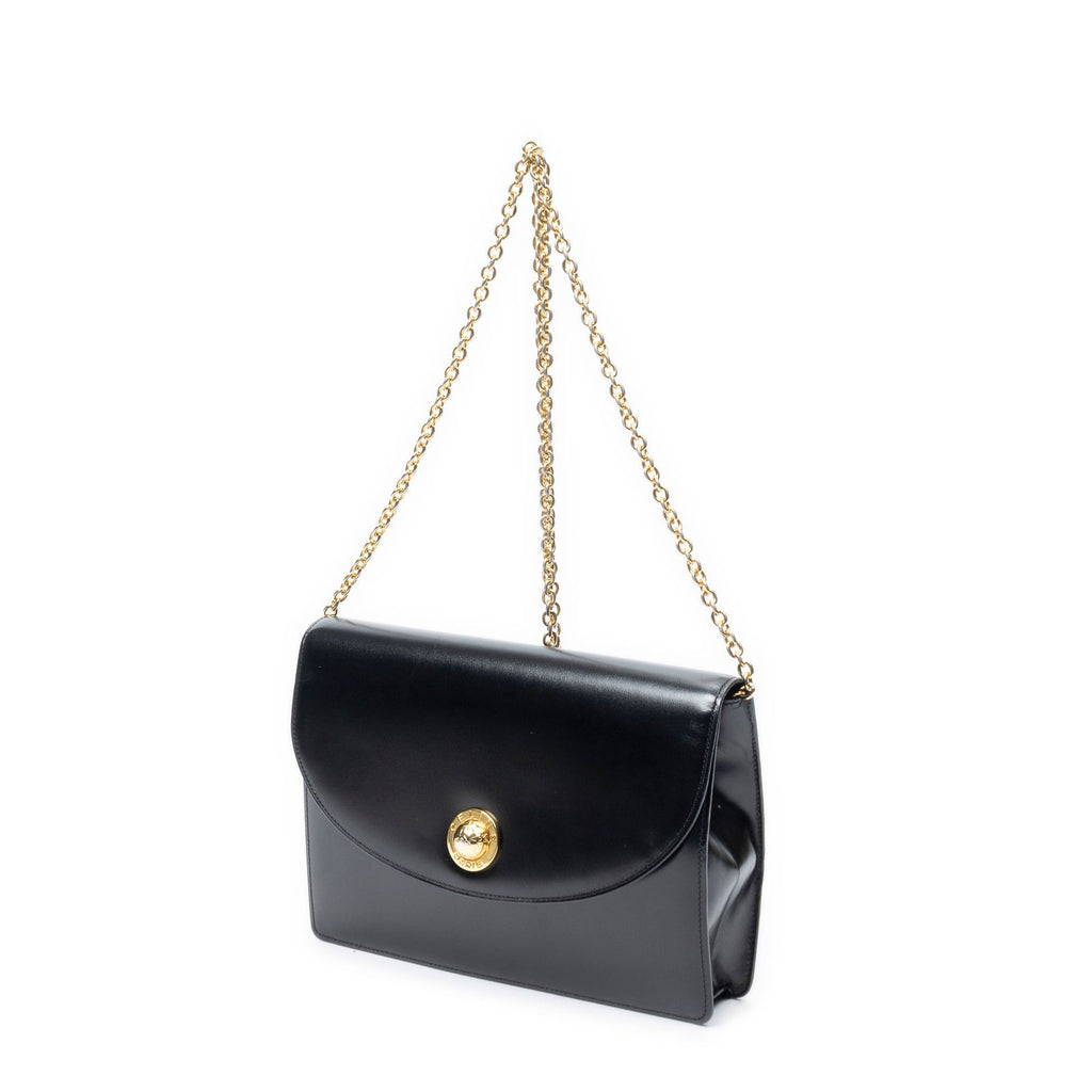 Celine Vintage Flap Crossbody Black Smooth Calfskin — view 2
