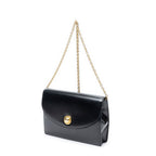 Celine Vintage Flap Crossbody Black Smooth Calfskin — view 2
