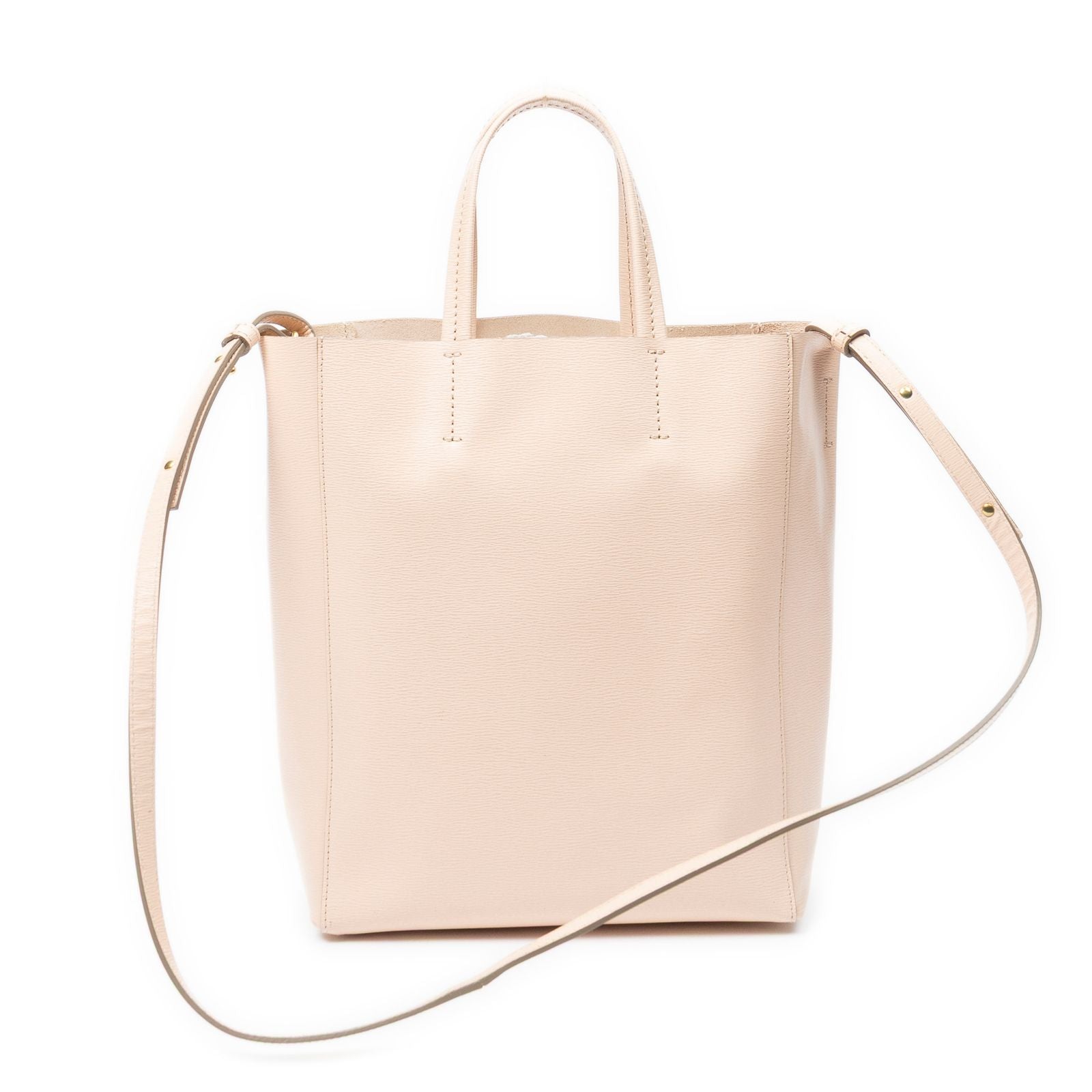 Celine Small Vertical Cover Tote Pink Gray Leather — view 5