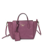 Gucci Mini Swing Tote Pink Grain Calf Skin Leather