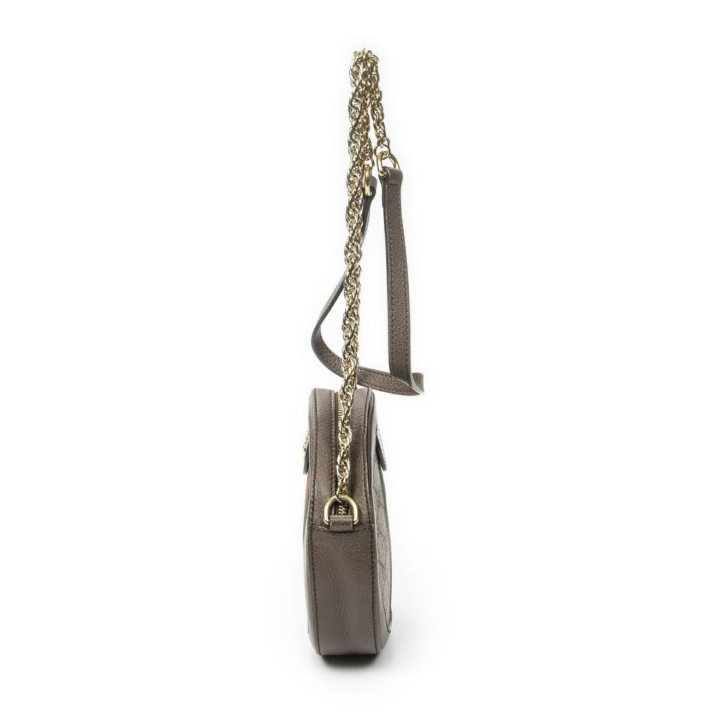 Gucci Mini Web Ophidia Crossbody Beige Brown Supreme Canvas — view 3