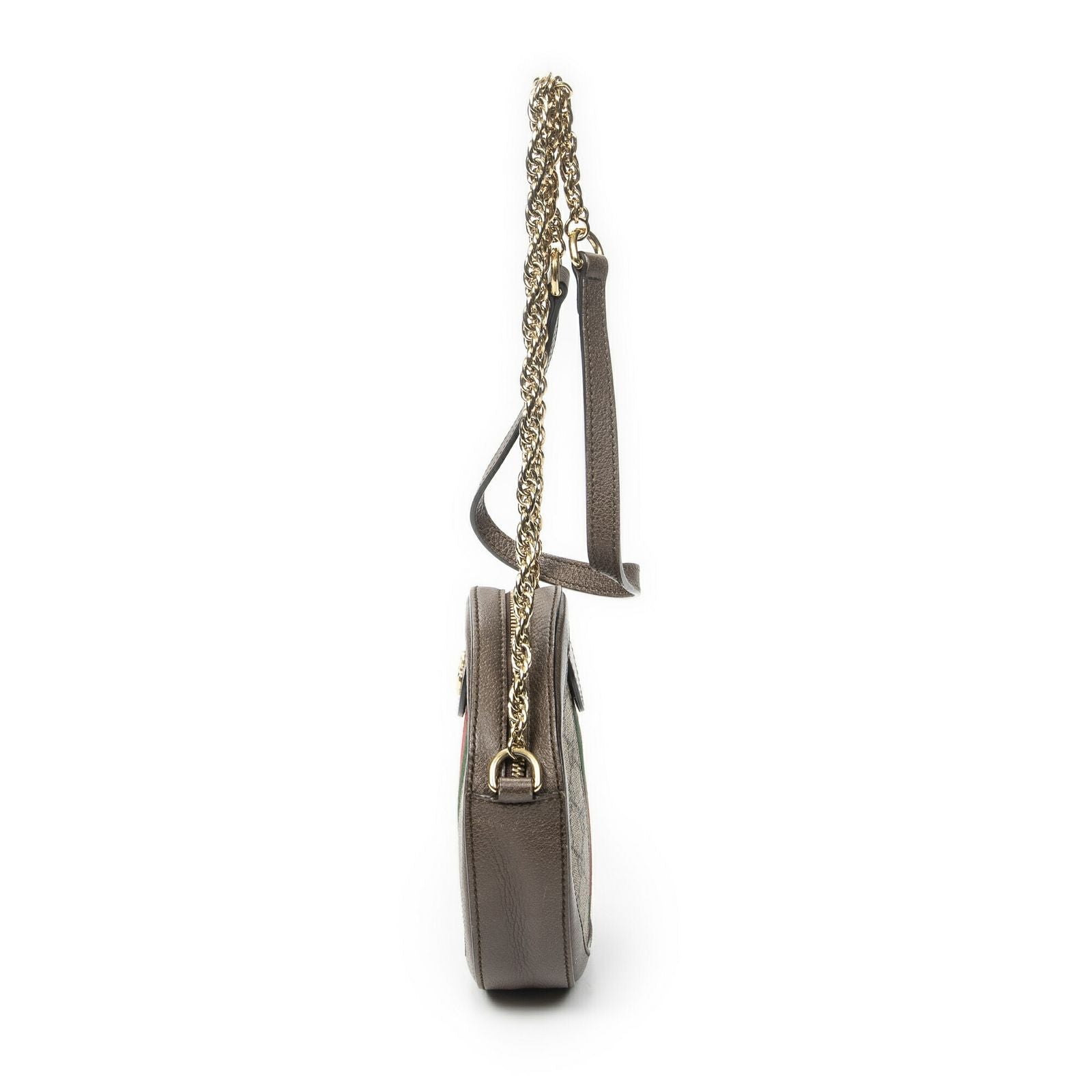 Gucci Mini Web Ophidia Crossbody Beige Brown Supreme Canvas — view 3