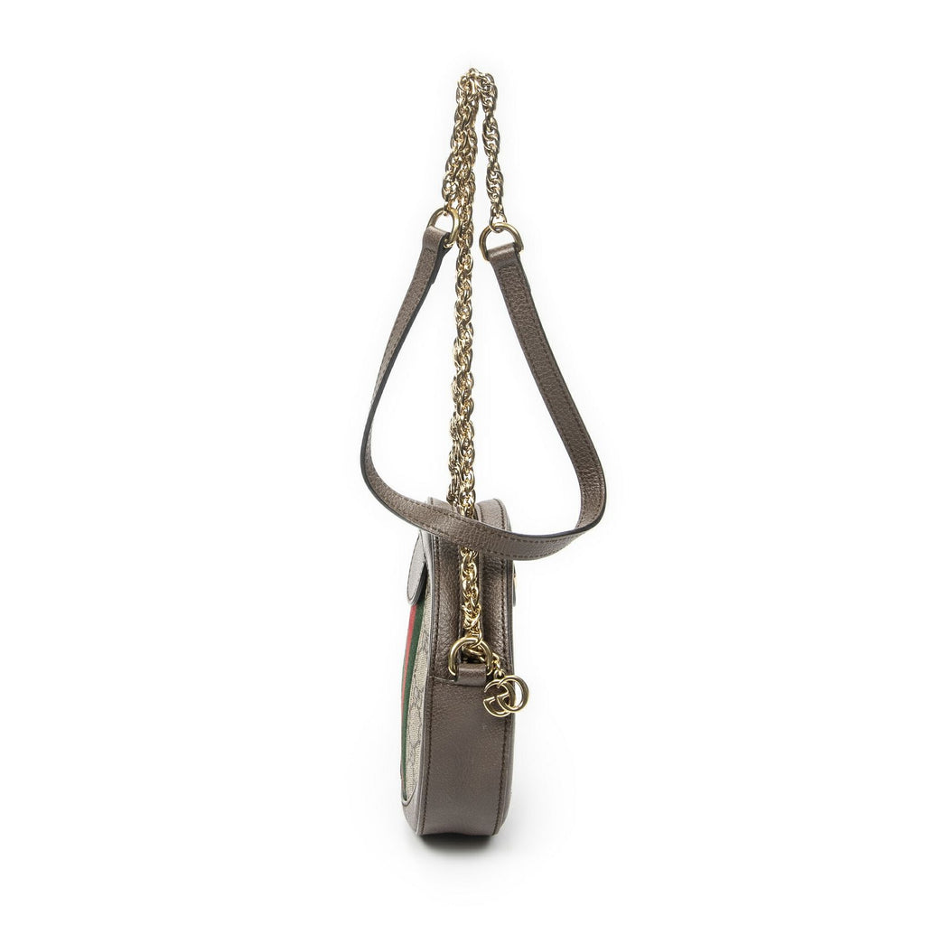 Gucci Mini Web Ophidia Crossbody Beige Brown Supreme Canvas — view 4