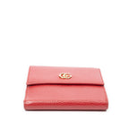 Gucci GG Marmont Compact Wallet Red Grain Calf Skin Leather — view 3