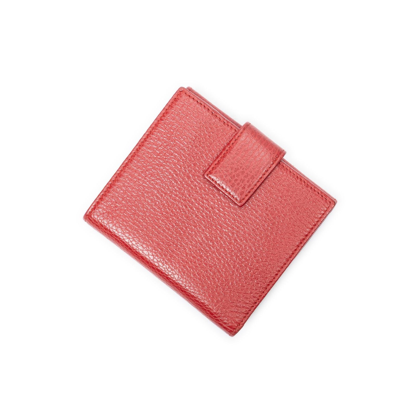 Gucci GG Marmont Compact Wallet Red Grain Calf Skin Leather — view 2