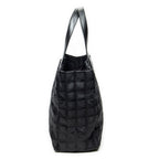 Chanel New Travel Line Medium Shopping Tote Black Nylon Canvas — view 4