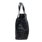 Chanel New Travel Line Medium Shopping Tote Black Nylon Canvas — view 3