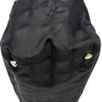 Chanel New Travel Line Medium Shopping Tote Black Nylon Canvas — view 8