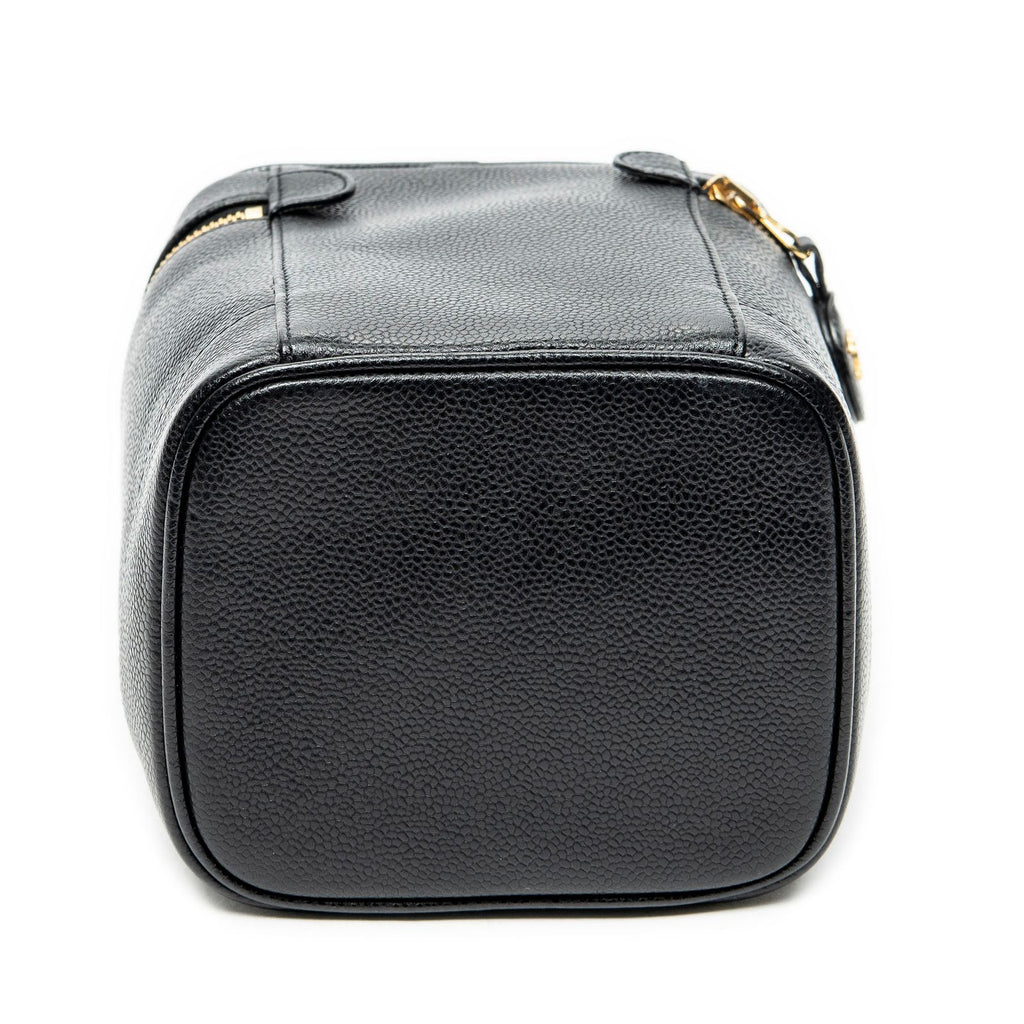 Chanel Timeless Tall Vanity Case Black Caviar Leather — view 6