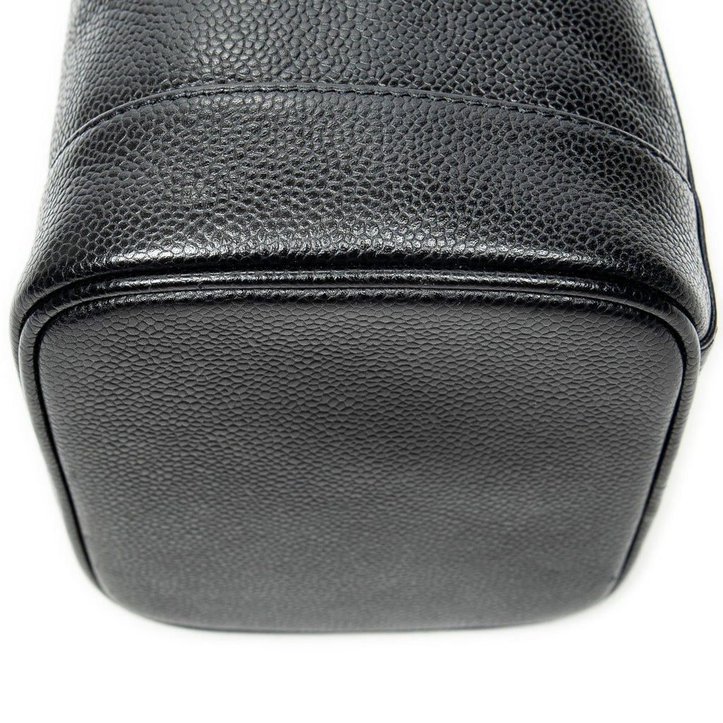 Chanel Timeless Tall Vanity Case Black Caviar Leather — view 7