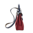 Hermes Herbag Zip Red Blue Toile Officier Handbag