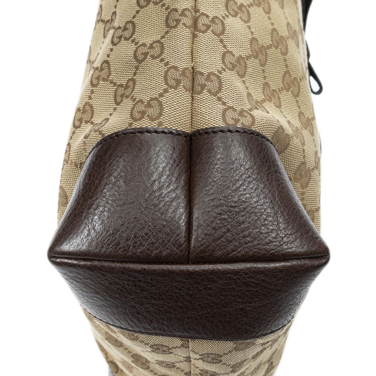 Gucci GG Charm Vertical Tote Beige Brown Canvas — view 8