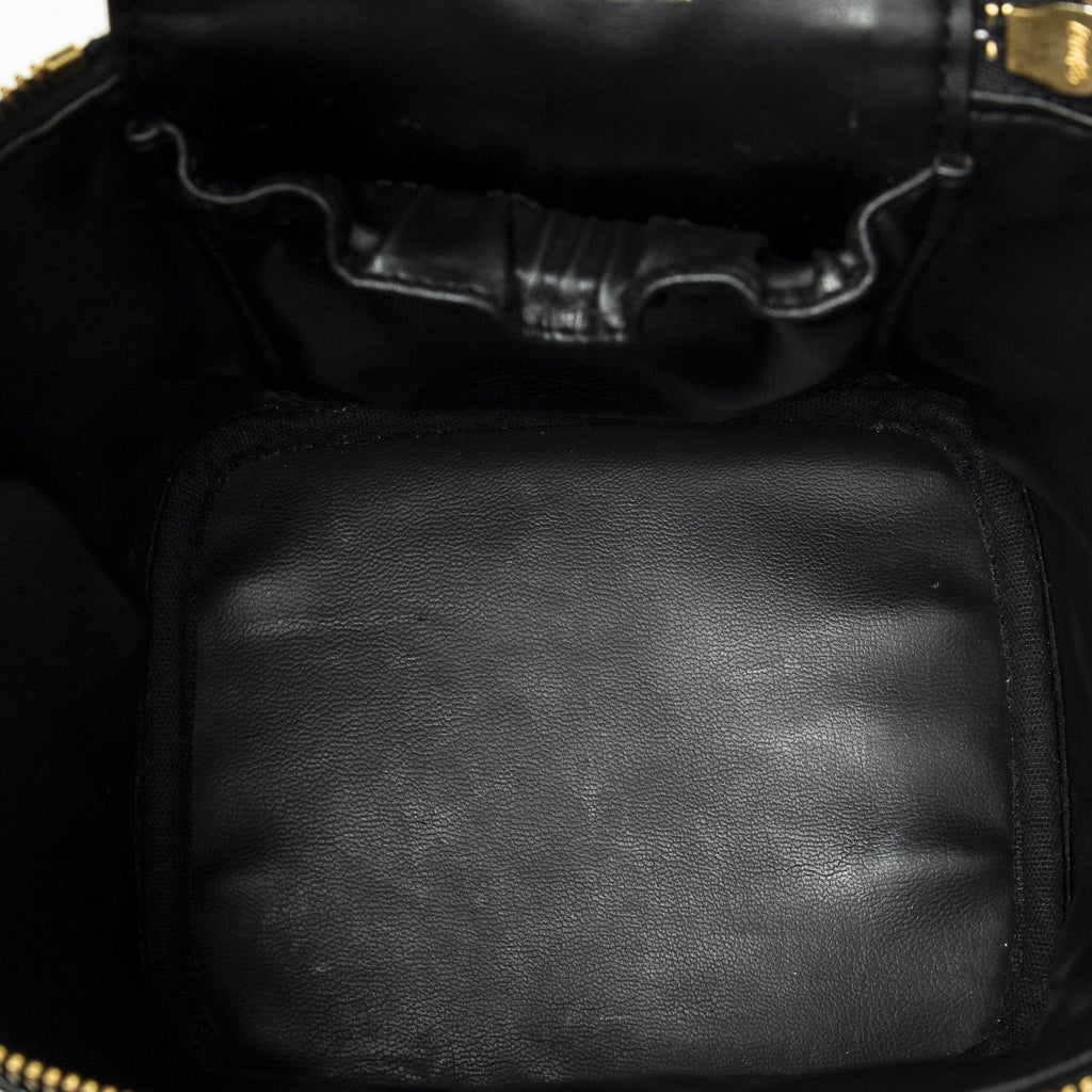 Chanel Timeless Tall Vanity Case Black Caviar Leather — view 9