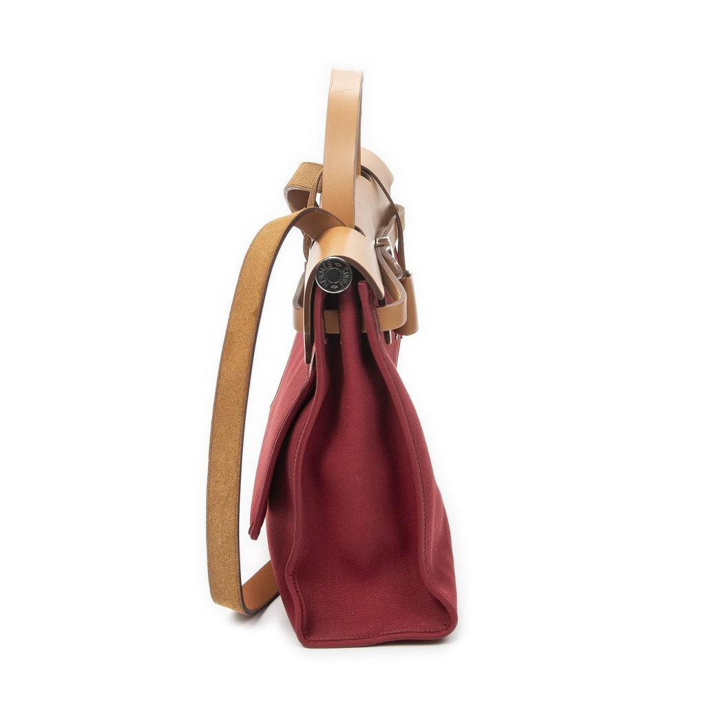 Hermes Herbag Zip Red Tantoile Officier Handbag — view 4