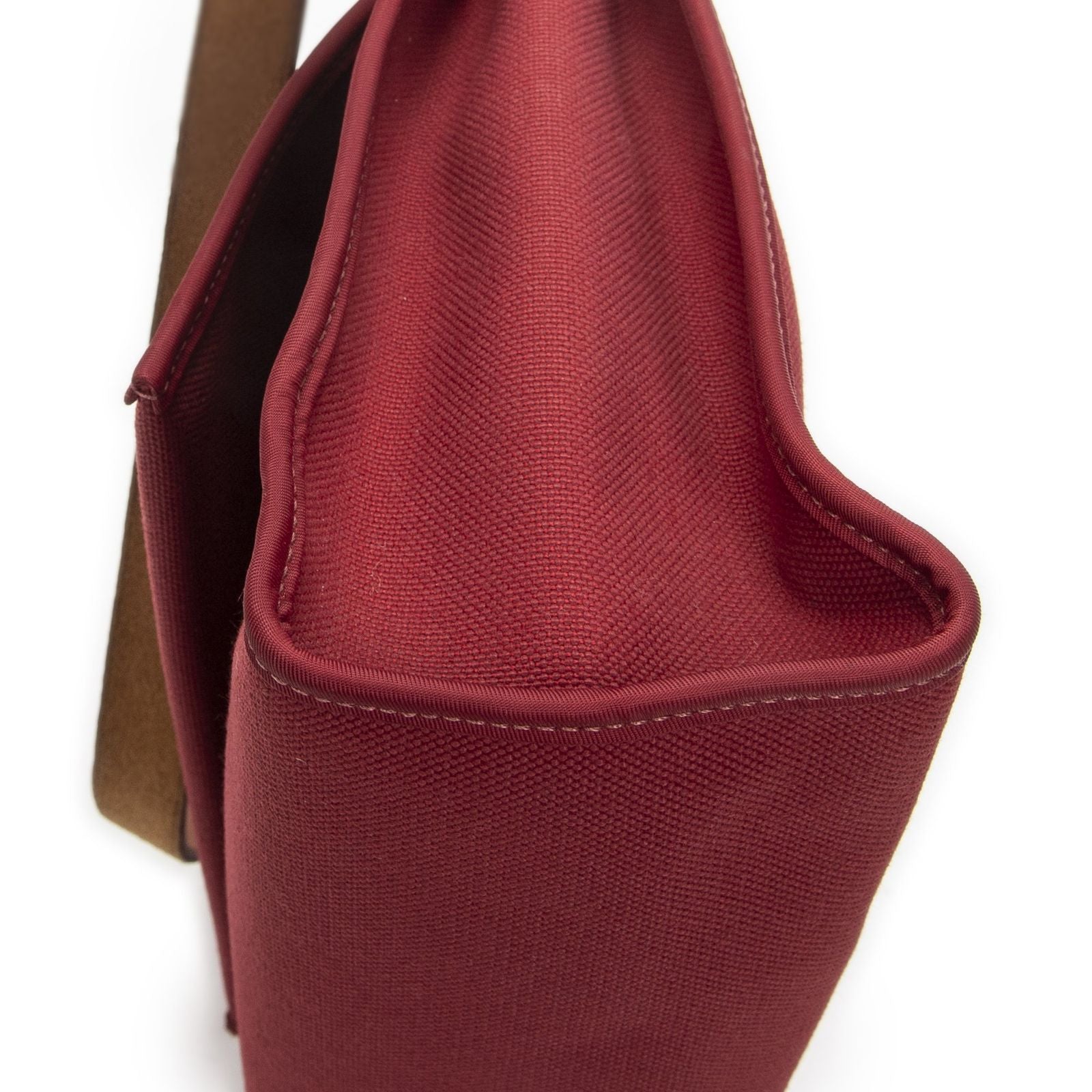 Hermes Herbag Zip Red Tantoile Officier Handbag — view 7