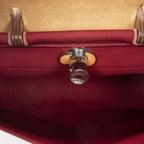 Hermes Herbag Zip Red Tantoile Officier Handbag — view 9