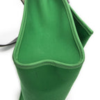 Hermes Herbag Zip Green Black Toile Officier Handbag — view 8